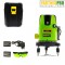 Nivela laser Partner Pro PLE-5D, 5 linii, 40 m, timp de nivelare mai mic de 5 secunde