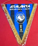 Fanion fotbal - ATALANTA BERGAMASCA CALCIO (Italia) - folie de protectie si dimensiuni mari 36x27 cm