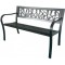 Banca de gradina, spatar plastic, structura metalica, 125x53x77 cm, Raluca GartenVIP DiyLine