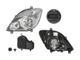 Far Mercedes Sprinter 209-524, 07.2006-10.2013, fata, Stanga, cu Proiector ceata; H7+H7+H7+PY21W+W5W; electric;