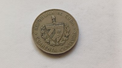 Cuba-40 Centavos 1962- Camilo Cienfuegos Gornaran foto