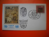HOPCT PLIC FDC S NR 364 UNICEF COPII TARGUL UMANITAR NATIUNILOR UNITE ONU 1980 GERMANIA