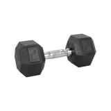 Gantera hexagonala inSPORTline Hexsteel 10 kg, cauciucata