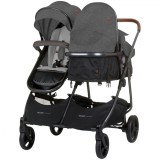 Carucior Gemeni Chipolino Duo Smart 2 in 1 Cloud, Landou, Reversibil, Aluminiu, 0-15kg, Pliere Compacta + Huse Picioare + Geanta Inclusa