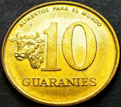 Moneda exotica 10 GUARANIES - PARAGUAY, anul 1996 * cod 786 = UNC foto