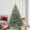 VidaXL Brad de Crăciun artificial cu 300 LED Verde 180 cm PE și PVC 3397847