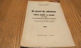 UN PROIECT DE COLONIZARE A CAMPIEI ROMANE CU GERMANI LA 1860 - Victor Tufescu - Editura Tipografia Argus, 1934, 10 p.