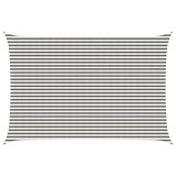 vidaXL P&acirc;nză de umbră Gri deschis și alb. 4 x 6 m HDPE 42032954