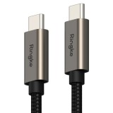 Cablu de Date Type-C la Type-C, 60W, 2m - Ringke - Black