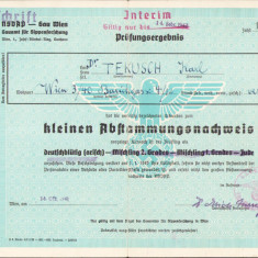 HST A2402N Kleinen Abstammungsnachweis Certificat de arian 1941