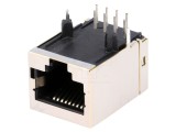 Conector RJ45 soclu 8 pini THT pentru PCB TE Connectivity