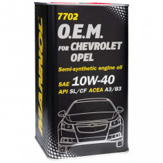 Ulei motor Mannol Oem Chevrolet / Opel 10W-40 4L Metal MN7702-4ME