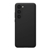 Husa compatibila cu samsung galaxy s23, matte efect, camera ultra safe, htpmag, negru