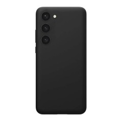 Husa compatibila cu samsung galaxy s23 plus, matte efect, camera ultra safe, htpmag, negru