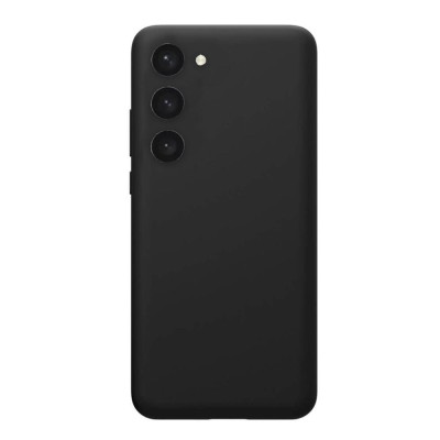 Husa compatibila cu samsung galaxy s23 plus, matte efect, camera ultra safe, htpmag, negru foto