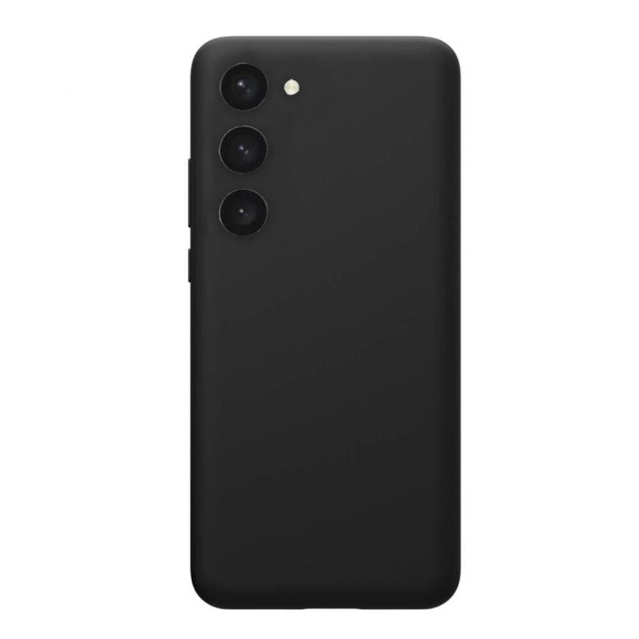 Husa compatibila cu samsung galaxy s23 plus, matte efect, camera ultra safe, htpmag, negru