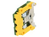 Conector &Icirc;mbinare Șine 0,2-4mm2 2 Borne Galben-Verde