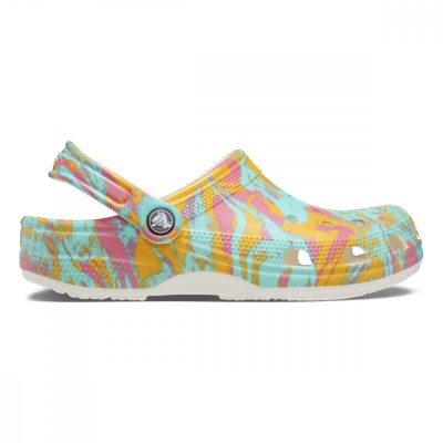 Saboti Crocs Classic Island Escape Clog Multicolor - Hyper Pink/Multi foto