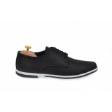 OFERTA MARIMEA 40, - Tenisi barbati sport din piele naturala neagra LTENBUFNC