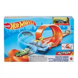 Set de joaca Circuit cu obstacole Hot Wheels, Loop Stunt Champion GTV13