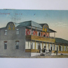 Techirghiol-Vila A B,carte postala circulata 1926