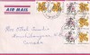 FILATELIE TEMATICA - PLIC AUSTRALIA TEMATICA FLORA FLORI AIRMAIL, Stampilat