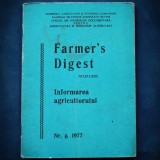 Cumpara ieftin Farmer&#039;s Digest - Informarea Agricultorului, Nr. 6, 1977 - Carte Agricolă Veche
