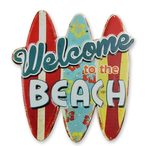 Decoratiune metalica&quot; Welcome to the beach&quot; NY-14