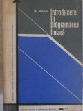 INTRODUCERE IN PROGRAMAREA LINIARA-N. MIHAILA