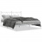 Cadru de pat metalic cu tablie, alb, 140x190 cm GartenMobel Dekor