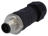 Mufă M12 5-PIN Tată IP67 pe Cablu