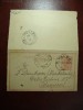 CARTE POSTALA DUBLA INCHISA 15 BANI CAROL I CIRCULATA 1898, Printata