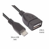 Cablu Adaptor Otg Micro-Usb T La 2Xmicro-Usb M, Nou, DAB