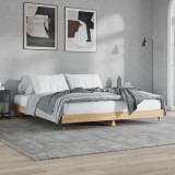 vidaXL Cadru pat fără saltea stejar sonoma 140x200 cm lemn prelucrat 832144