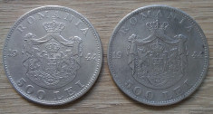 2 monede argint 500 lei 1944 foto