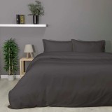 Cumpara ieftin Lenjerie Plain Gri Bambus 4 piese