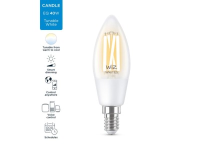 Bec led WiZ Wi-Fi Bluetooth 4.9W E14 2700-6500K 470lm Philips 8718699787196 foto