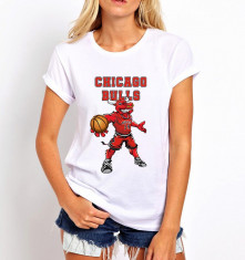 Tricou Personalizat , Bumbac ? Chicago Bulls Mascot foto