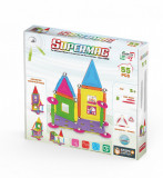 Set de constructie magnetic Supermag Projects House, 55 piese