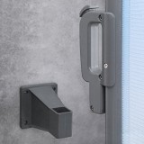 Suport de perete pentru fixarea jaluzelelor, Songmics, Gri, 13x8.2x9.2 cm