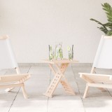 Masă de cafea pliabilă 33x33x40,5 cm din lemn solid nuc, vidaXL