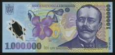 u990 ROMANIA 1000000 LEI 2003 POLIMER NECIRCULATA UNC foto