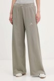 adidas pantaloni de trening All Szn Winterized culoarea verde, uni, KA5352
