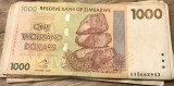 (ORIX) Zinbabwe 1000 dolar dollars 2007