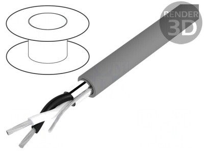 Cablu Alpha Essential C&amp;amp;C 2x22AWG ecranat PVC foto
