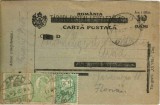 CP1700N Carte poștală militară maghiară din timpul Primului Război Mondial reutilizată de Rom&acirc;nia prin supratipărire cu preț și tipizat rom&acirc;nesc 1921