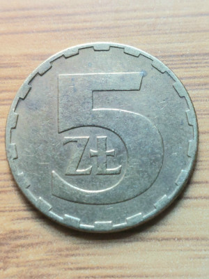 Moneda Polonia 5 Zloti 1979 foto