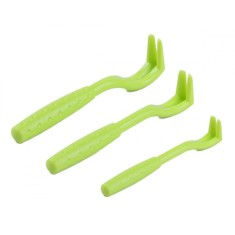 Set 3 dispozitive pentru indepartarea capuselor, din plastic, marimi diferite, verde