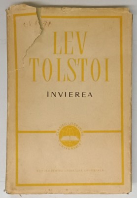 INVIEREA , ED. a II a de LEV TOLSTOI foto