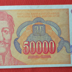 50.000 Dinara anul 1994 Bancnota 50 Mii dinari - Iugoslavia - Jugoslavije